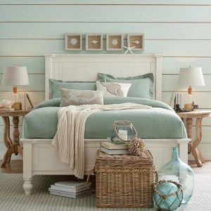 bedroom decorated soft colors