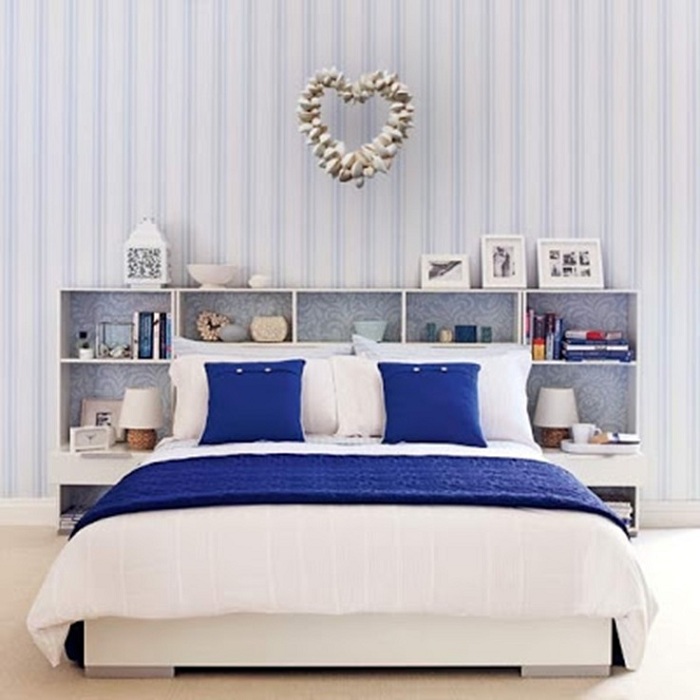 bedroom decorated soft colors