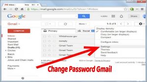 change Gmail password