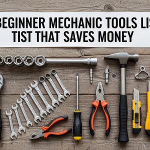 beginner mechanic tools list essential starter automotive toolkit layout