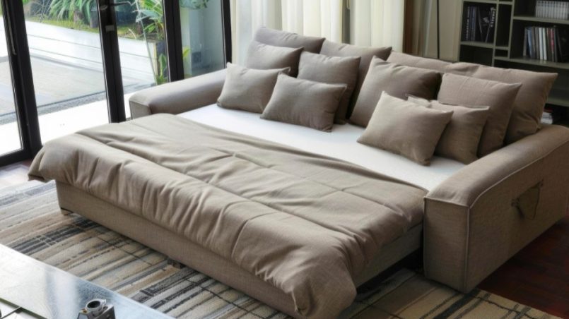 Maximize space with a stylish sofa bed. Perfect for multi-purpose rooms, it offers comfortable seating by day and seamlessly transforms into a cozy bed by night.