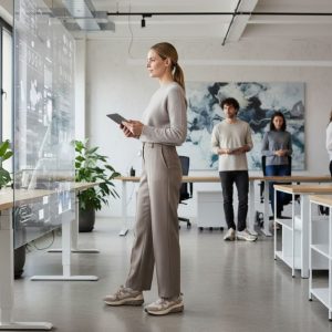 Comfortable office shoes with cushioned soles designed for all-day workplace wear.